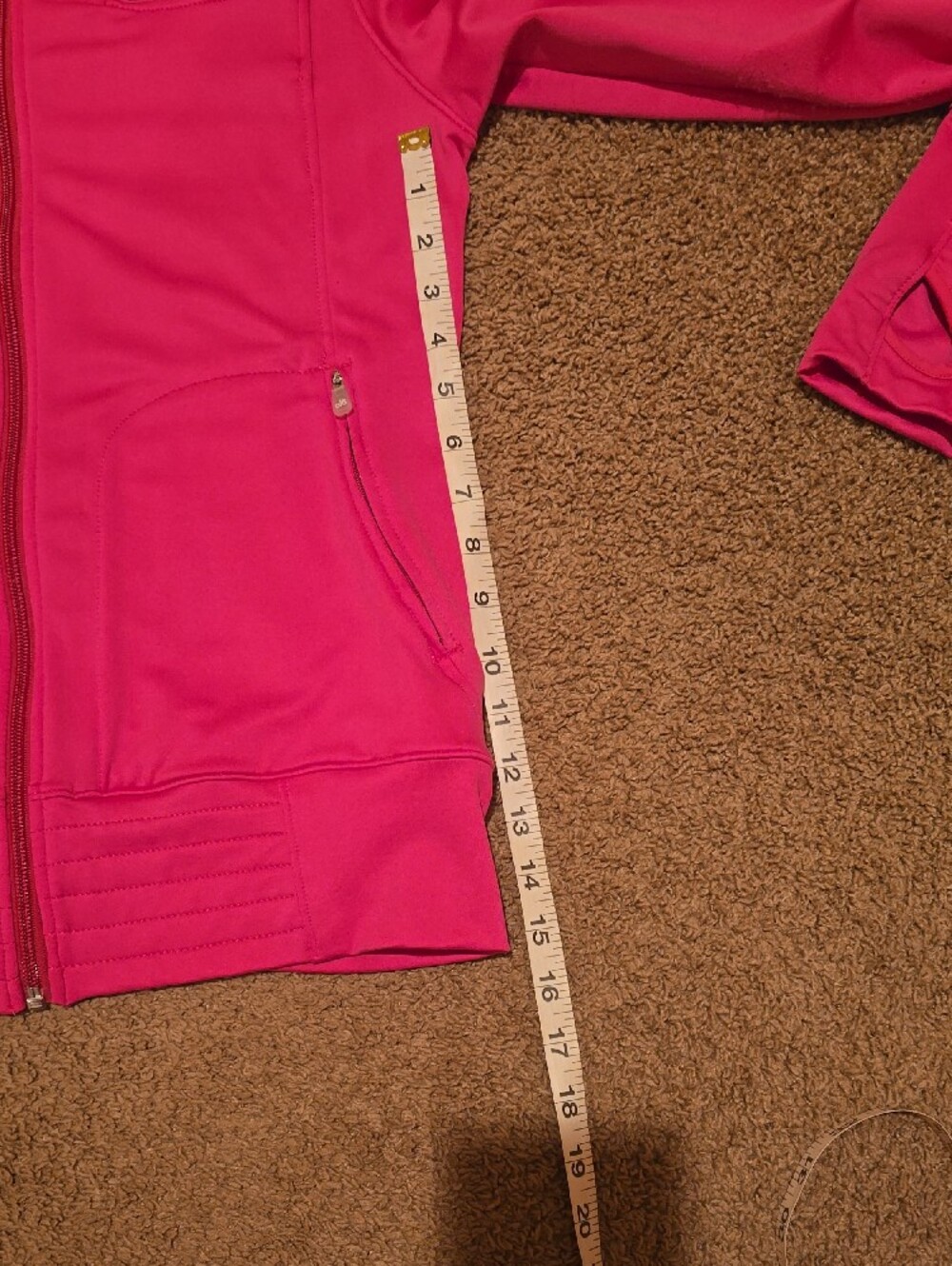 ALO Yoga Women's Hot Pink Full-Zip Utility Jacket Size Large - Picture 7 of 8